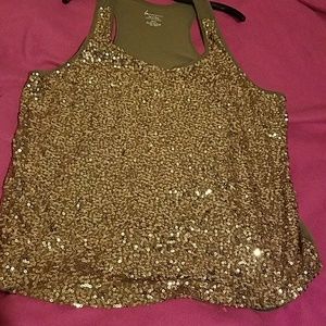 Sequin tank top